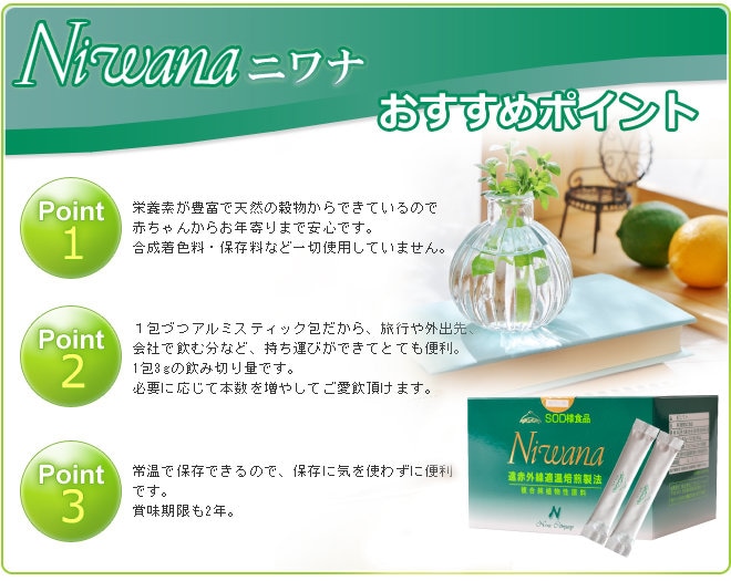 TIGER SOD様食品抗酸化食品 Niwana-106 3g×90包 ニワナ-106 5個セット