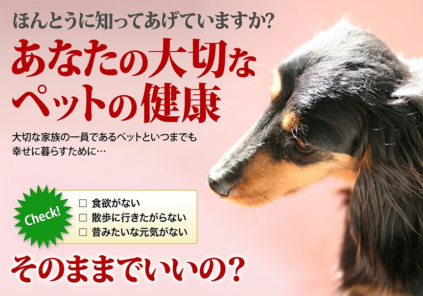 あなたの大切なペットの健康