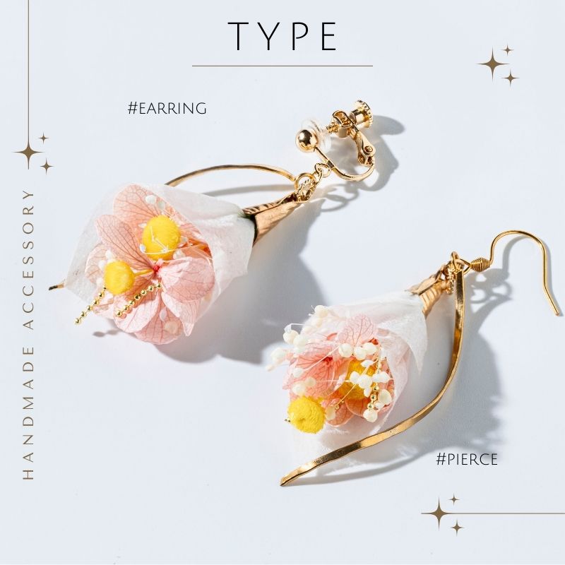 アクセサリー イヤリング ピアス 花 ブーケ・ドゥ・フルール