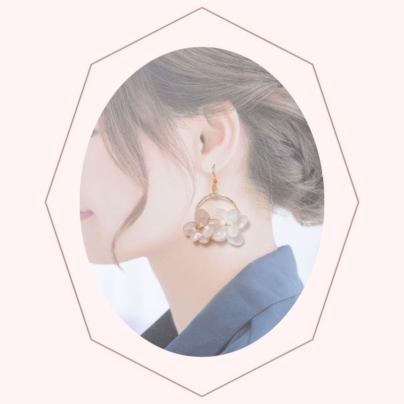 アクセサリー イヤリング ピアス 花 フルリール