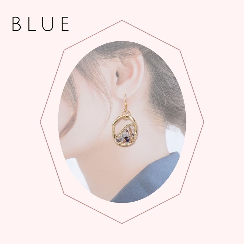 アクセサリー イヤリング ピアス 花 フープ