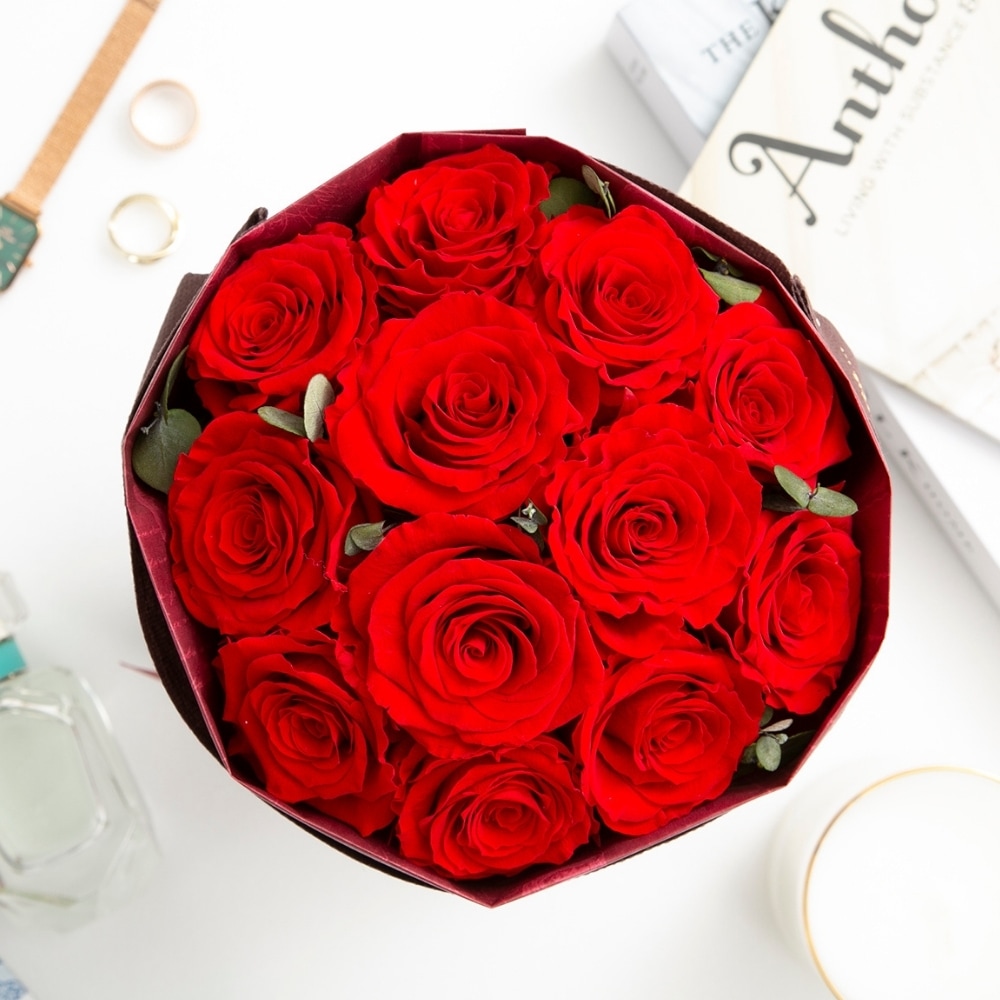 プリザーブドフラワー Rose stand bouquet ローズスタンドブーケ4