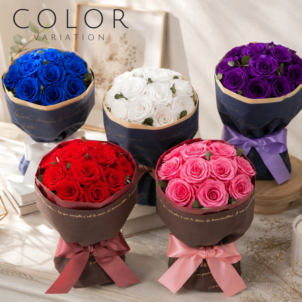 プリザーブドフラワー Rose stand bouquet ローズスタンドブーケ5