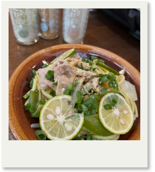 オススメの食べ方さささ塩焼きそば