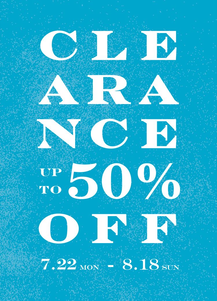 CLEARANCE SALE