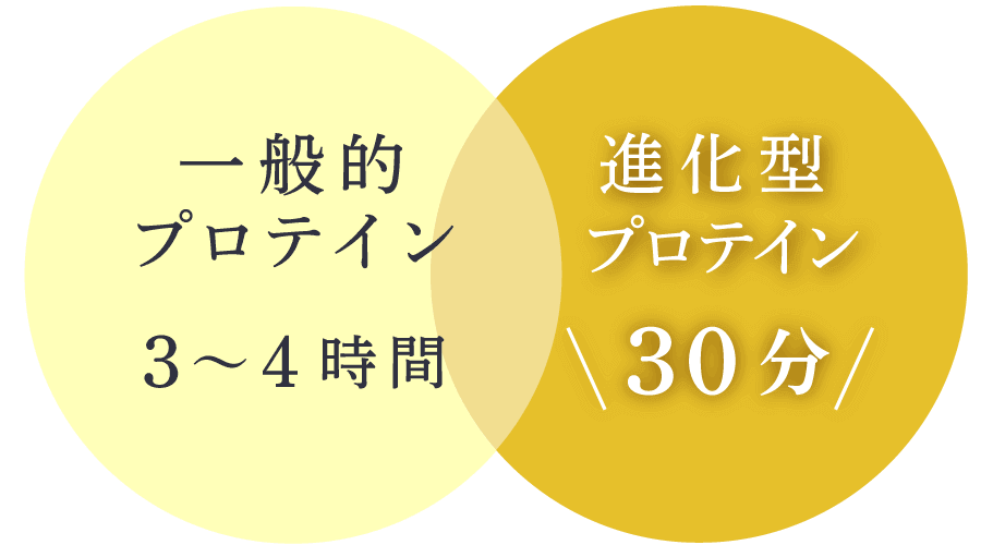 進化型プロテインは30分