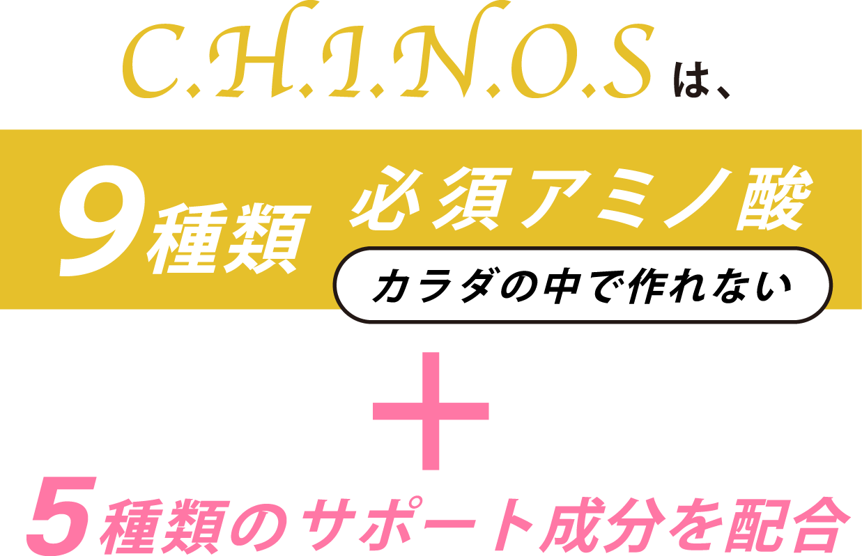 5種類のサポート成分を配合