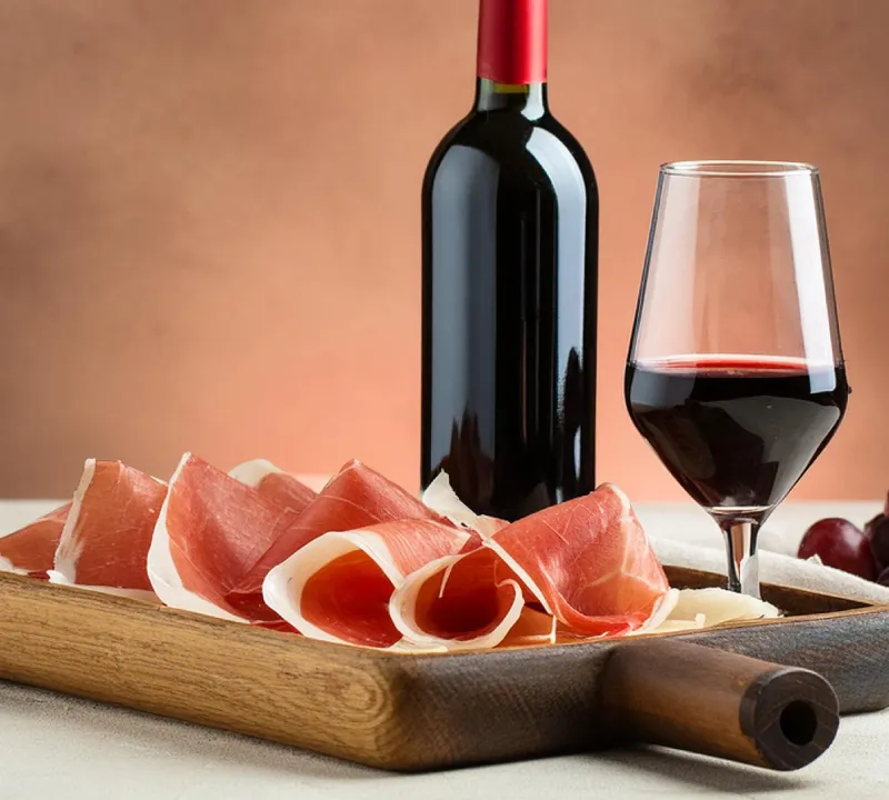 ワインとともに