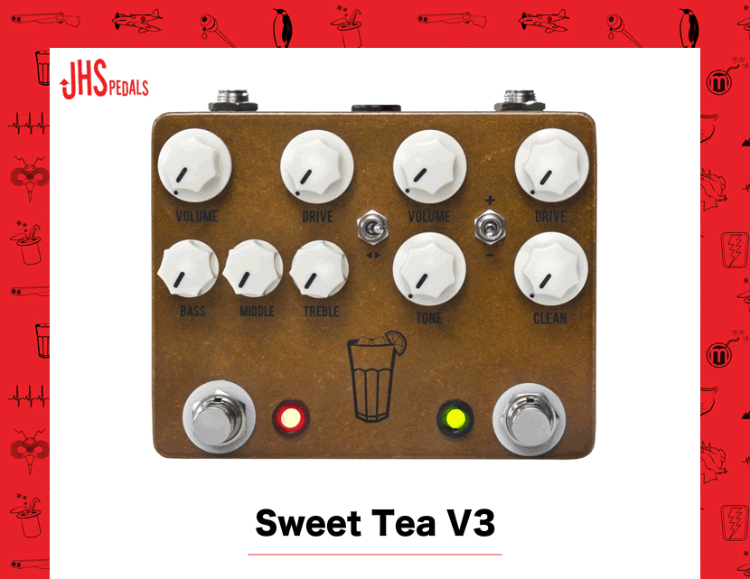 JHS Pedals オーバードライブ/ディストーション Sweet Tea V3