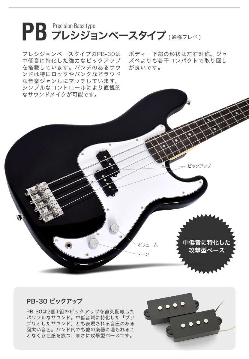 ベース SELDER PB-30/JB-30 ベースリミテッドセット 初心者セット 