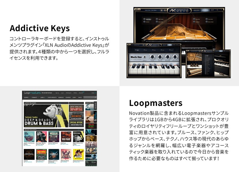 NOVATION MIDIキーボード / コントローラ 49鍵盤 Impulse 49【Ableton