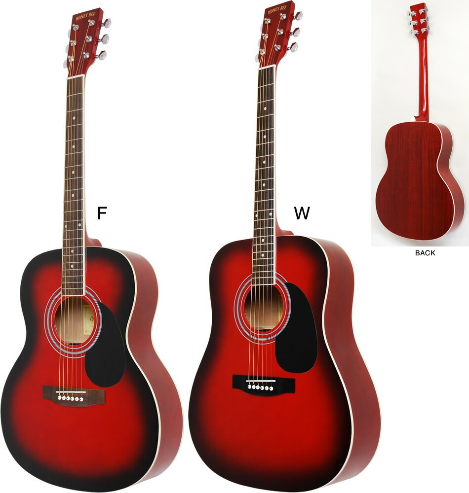 アコースティックギター HONEY BEE W-15/F-15/HJ-18 （本体のみ）【アコースティックギター ハニービー アコギ 初心者 W15  F15 HJ18】【大型荷物】 | アコースティックギター