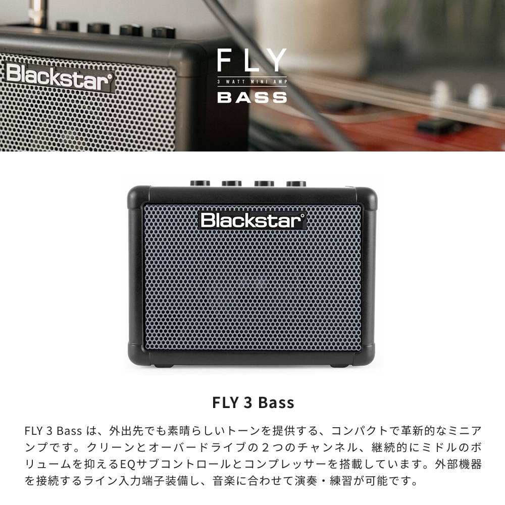 Blackstar 3Wコンパクト・ベースアンプ FLY 3 Bass【ブラックスター
