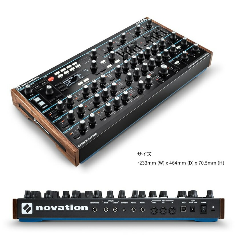 NOVATION デスクトップ・ポリフォニックシンセサイザー PEAK