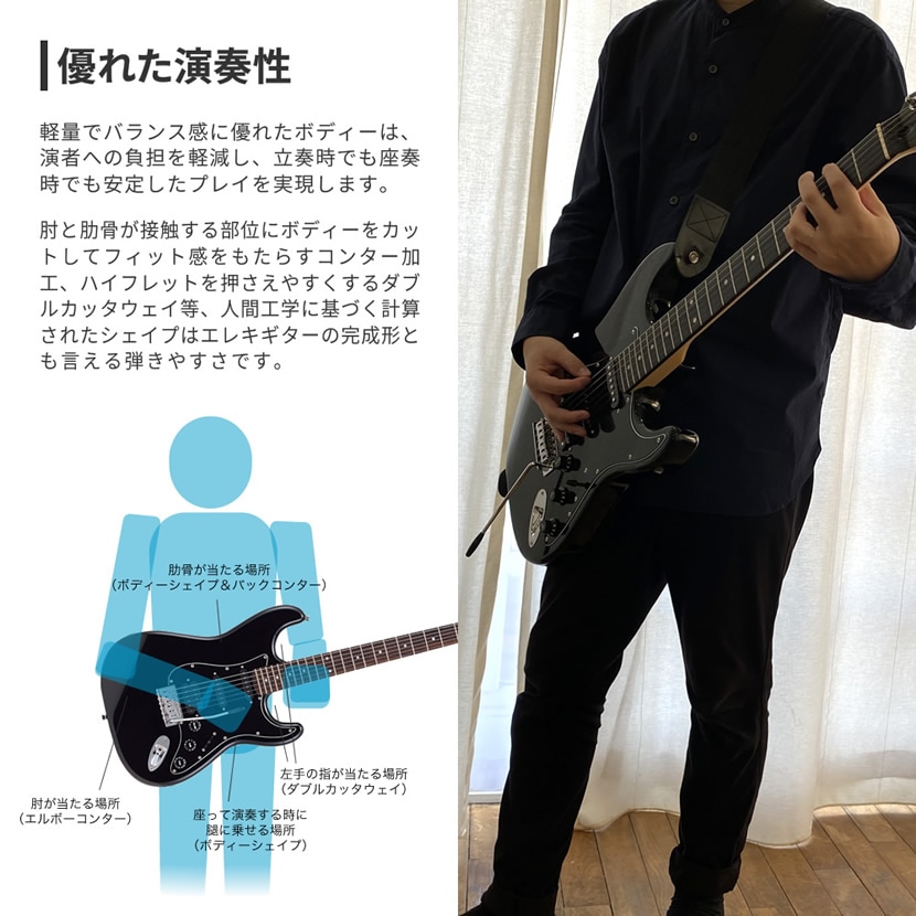 エレキギター SELDER STH-20 入門20点セット【セルダー 初心者セット 