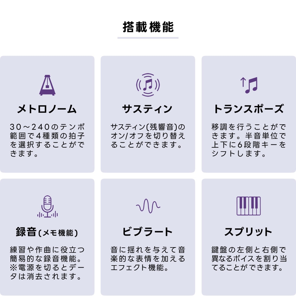 61鍵盤 キーボード 超軽量 スリム設計 (イス・スタンド・ヘッドフォン