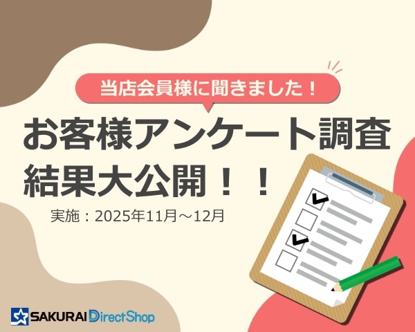 桜井ダイレクトショップお客様アンケート調査報告
