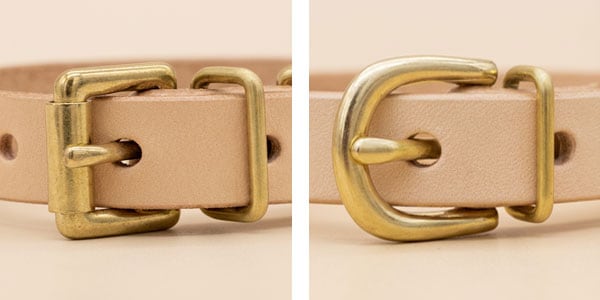 帆型とローラー型バックルの比較