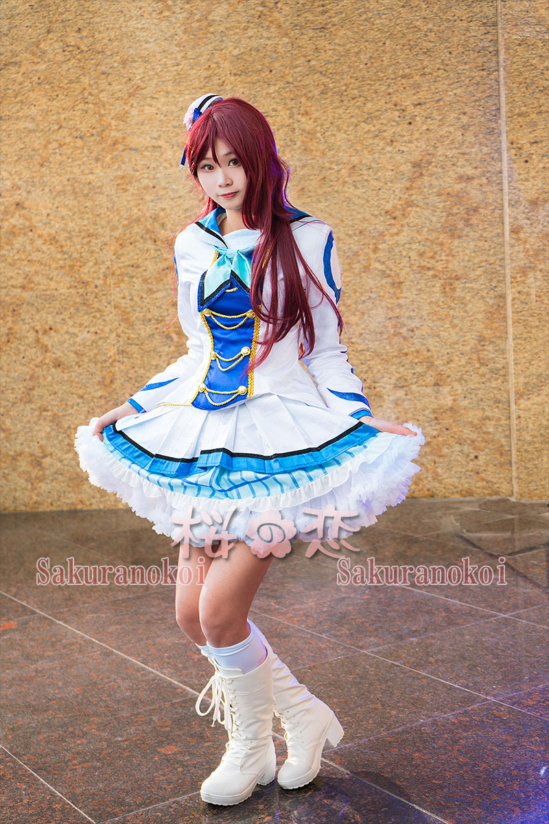 ラブライブ サンシャイン コスプレ 衣装 Lovelive 桜内梨子 風 Op2 打歌服 覚醒後 コスプレ衣装 浦の星女学院風 コスチューム コミケy1852 桜の恋