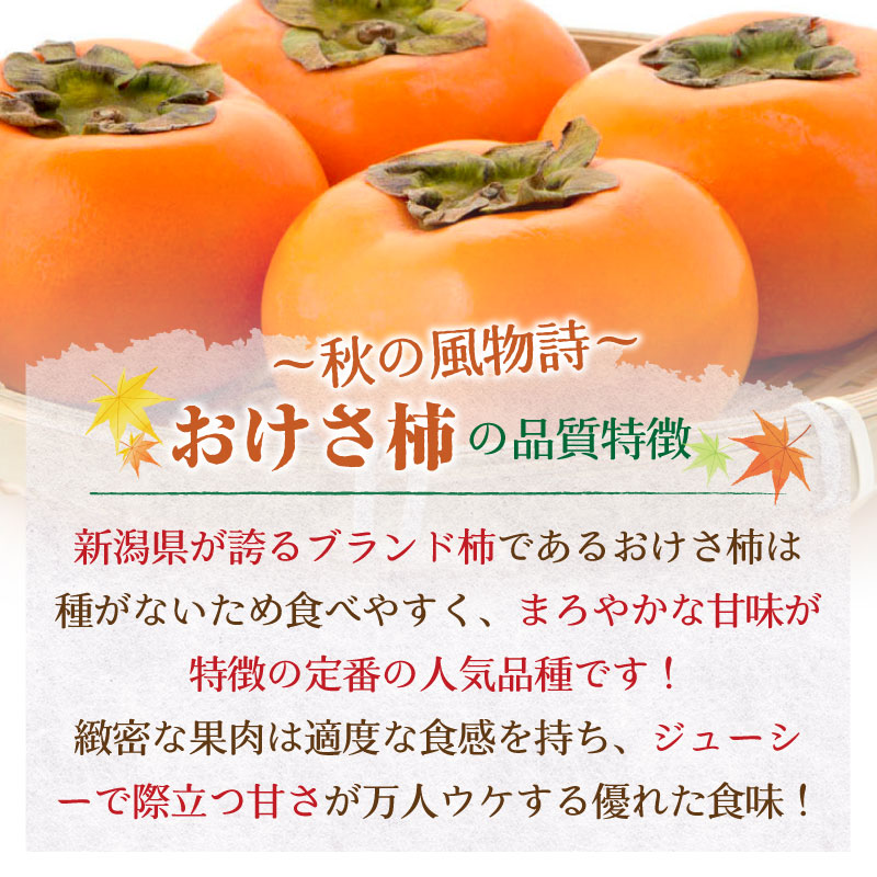 予約 10月1日-10月31日の納品] おけさ柿 八珍柿 たねなし柿 5-10玉 約2kg 新潟県産 秋ギフト 平核無 刀根早生 甘柿 化粧箱 柿 |  旬の厳選フルーツ | サロンドフルーツ日本橋