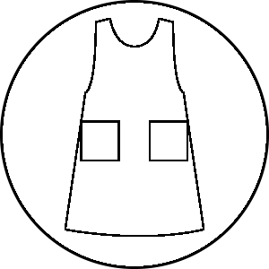 背付きエプロン