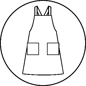 胸当てエプロン