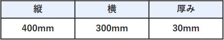 ビート板角型10枚セットsize