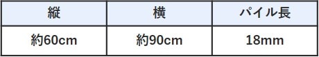 乾度良好Ag+バスマット　60×90cmsize