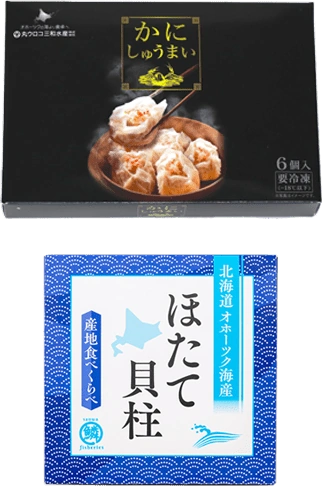 かにしゅうまい・ほたて貝柱