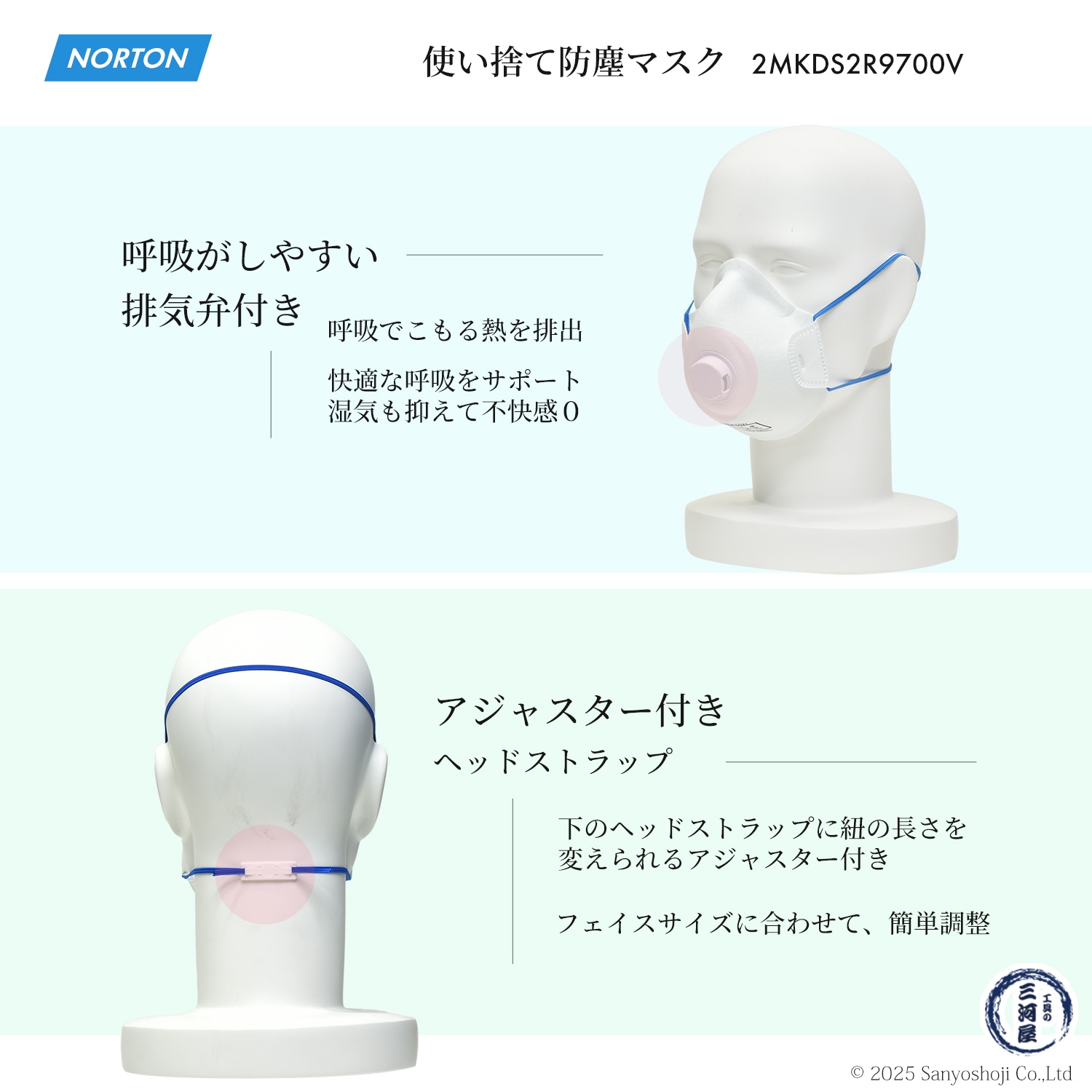 ノートン ( NORTON ) 使い捨て防じんマスク ベアマスク プラス 9700