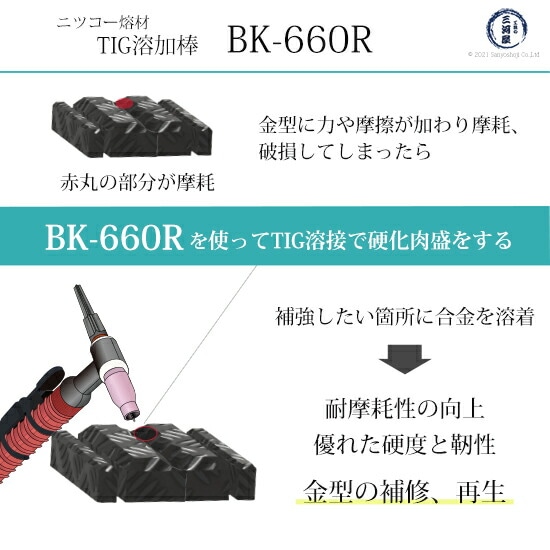 ニツコー熔材 BK-660Rの用途および使用方法