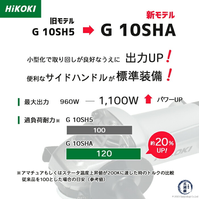旧モデル G 10SH5 → G 10SHA