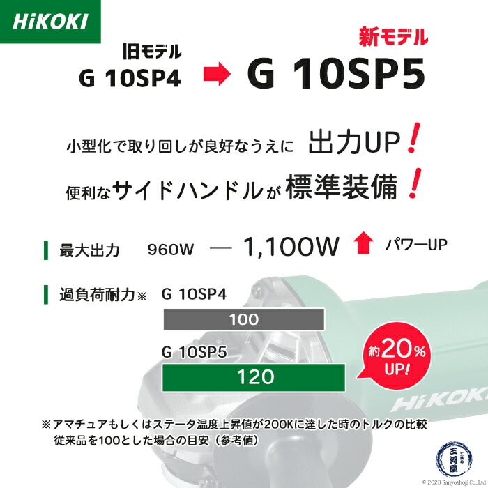 旧モデル G 10SH6 → G 10SP5