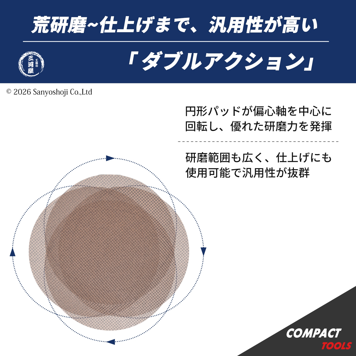 コンパクトツール 吸塵式 ダブルアクションサンダー RG-95D マジック