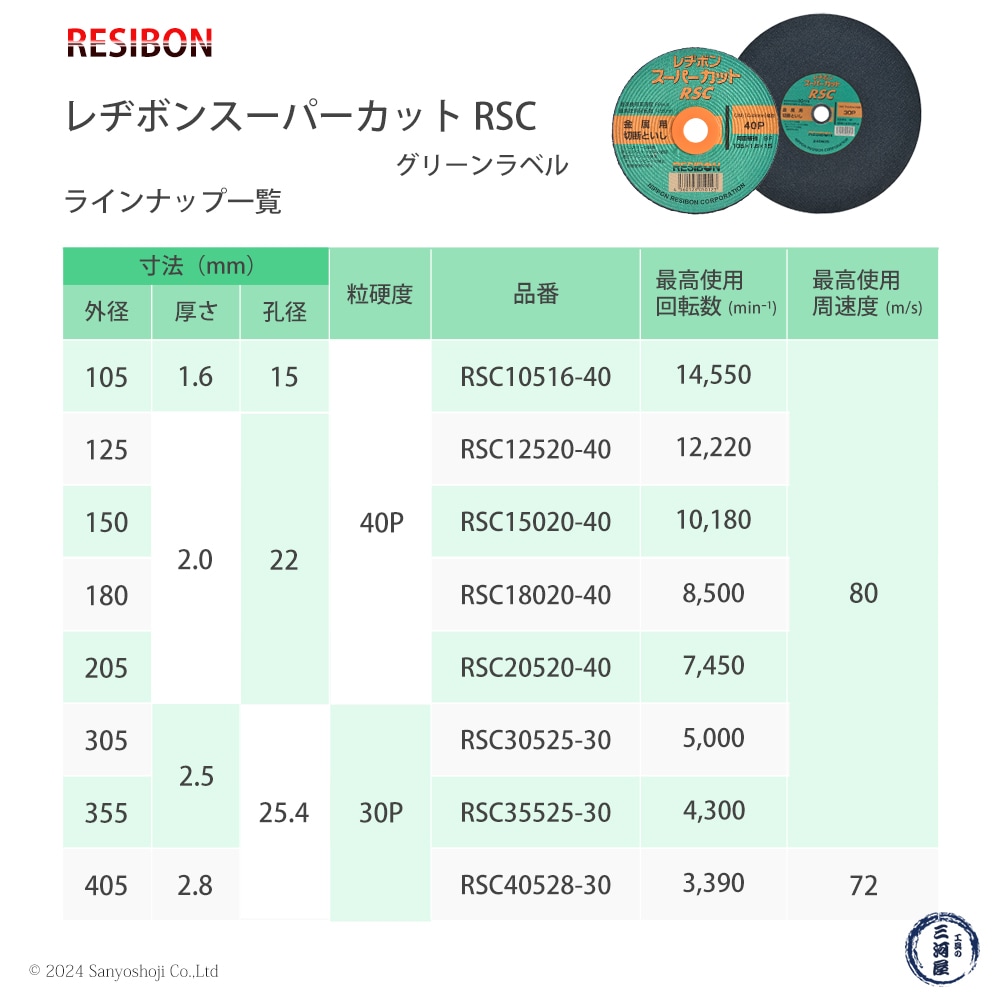 レジボン スーパーカット RSC グリーンラベル ラインナップ一覧