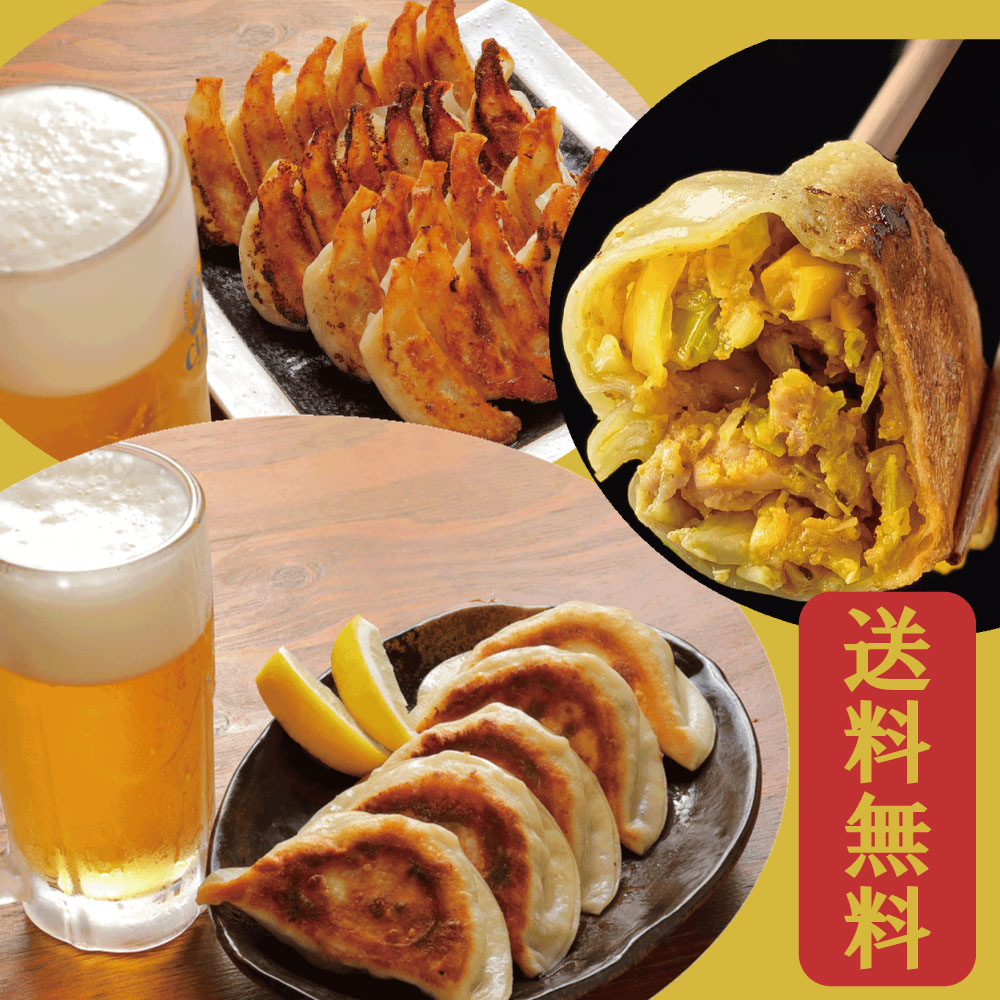 【送料無料】ビールに合う北海道餃子セット(カレー)
