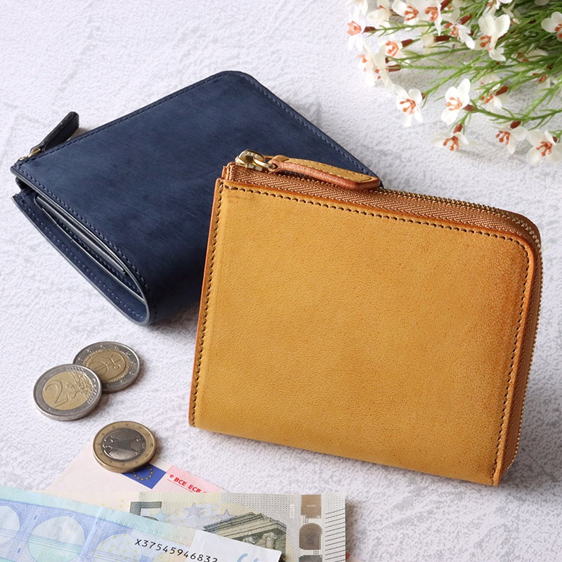 L字ファスナーショートウォレット