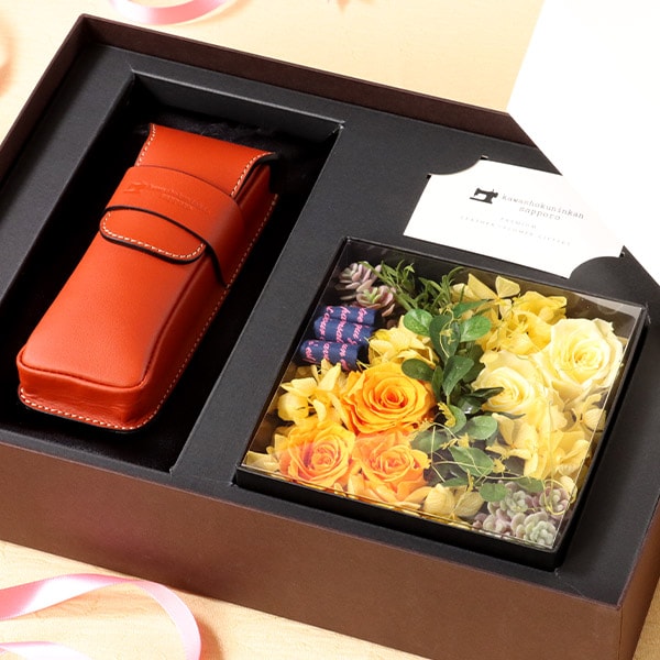 かぶせペンケース × フラワーギフトセット