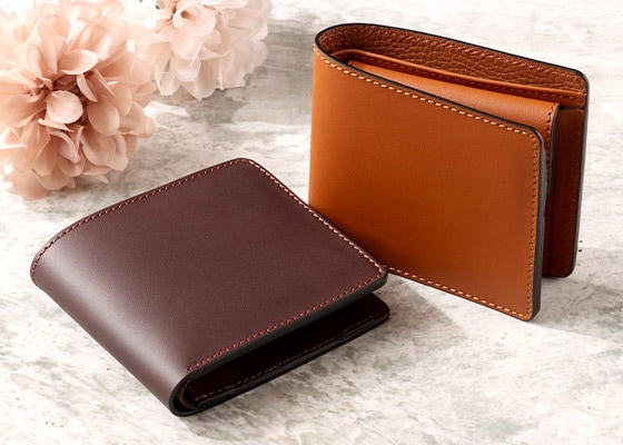 二つ折り財布 コインケース付き