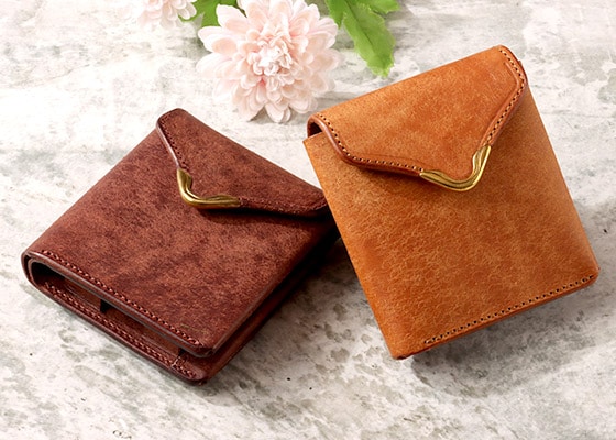 池之端銀革店 × 札幌革職人館 別注モデル ギャルソンスリムウォレット