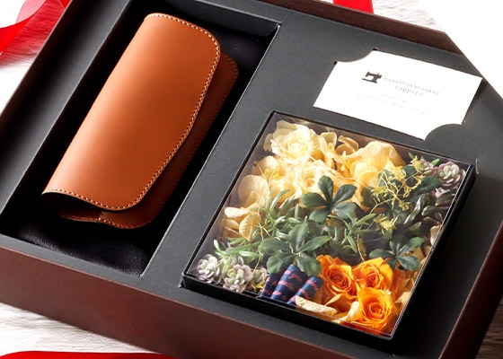 メガネケース × フラワーギフトセット