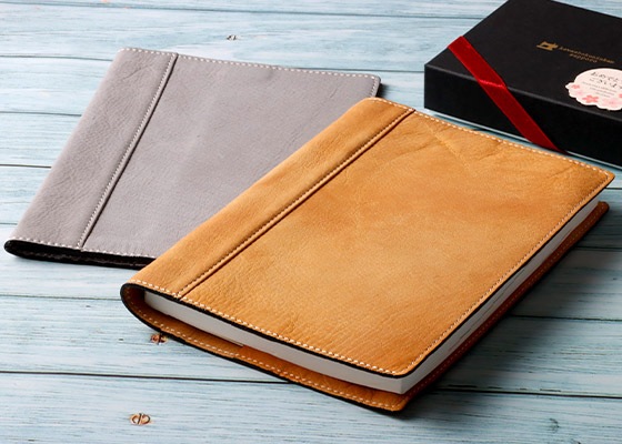ブックカバー A5サイズ エゾシカレザー