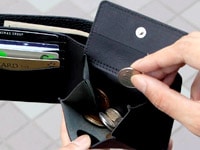 二つ折り財布 コインケース付き