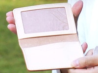 免許証入れ ヌメ革