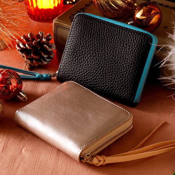 cham コンパクトラウンドジップウォレット