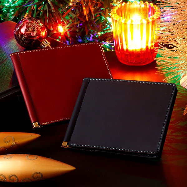 札幌革職人館 マネークリップ カード入れ付き