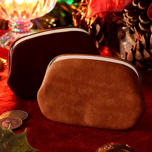 札幌革職人館 押し口コインケース プエブロレザー