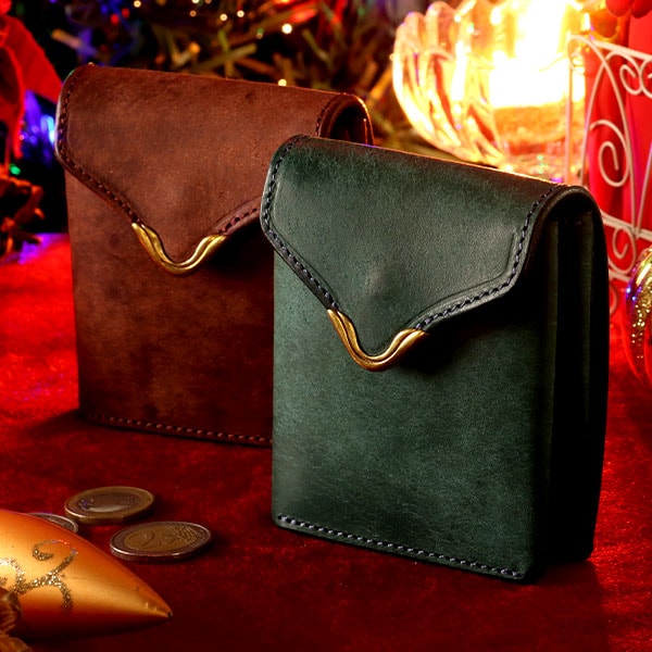 池之端銀革店 × 札幌革職人館 別注モデル ギャルソンスリムウォレット プエブロレザー