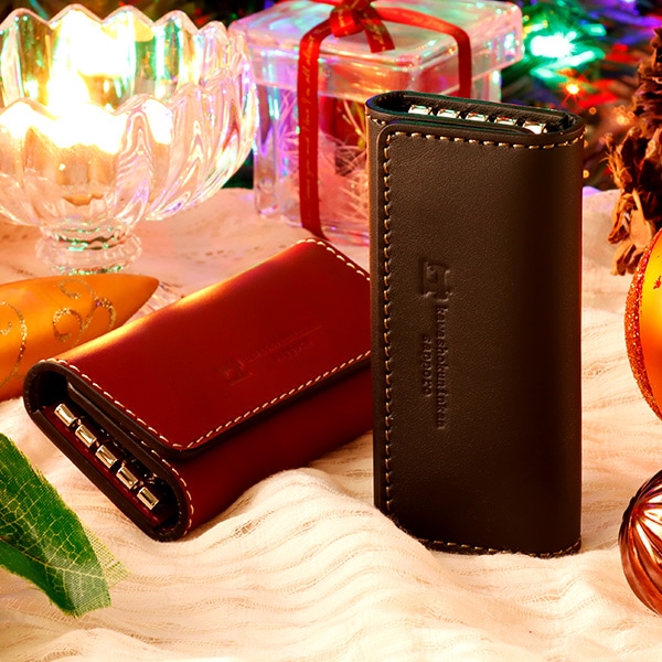 札幌革職人館 4連キーケース ペアセット