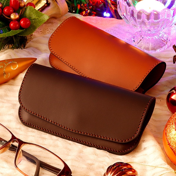 札幌革職人館 メガネケース ペアセット